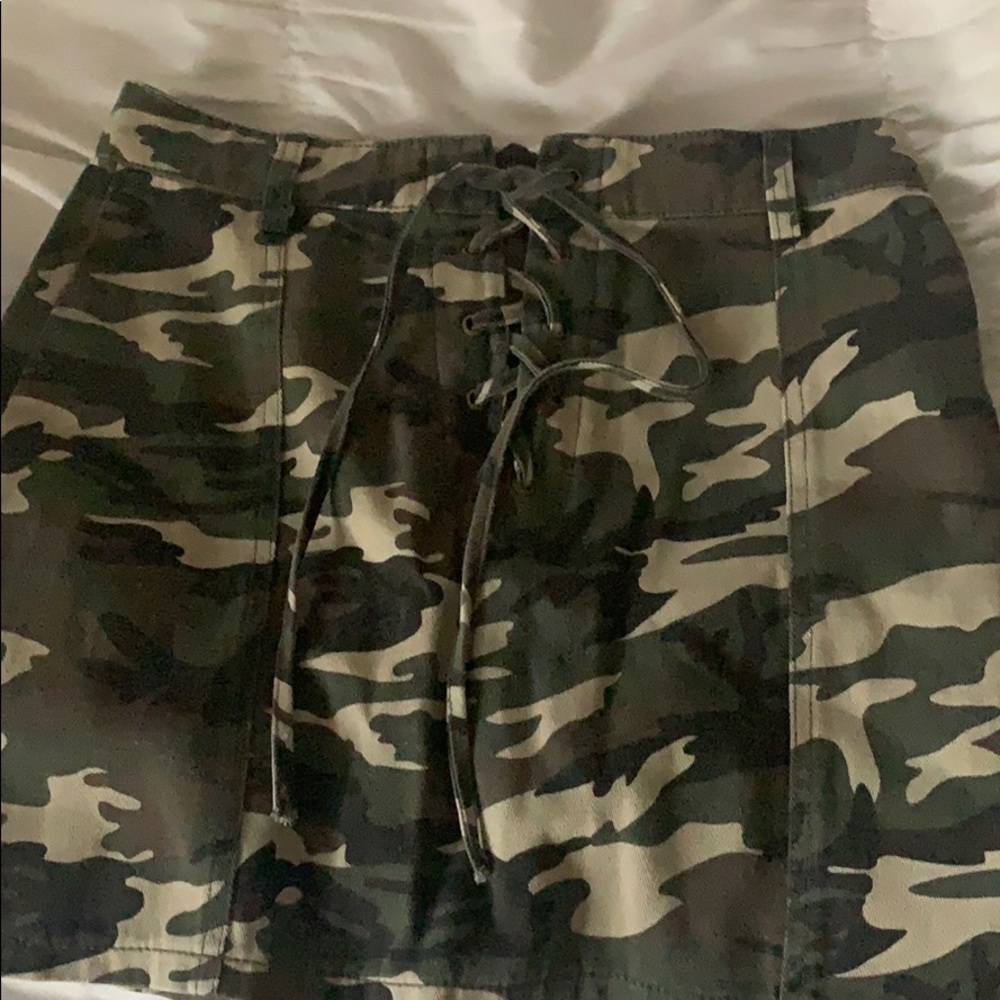 Army mini skirt